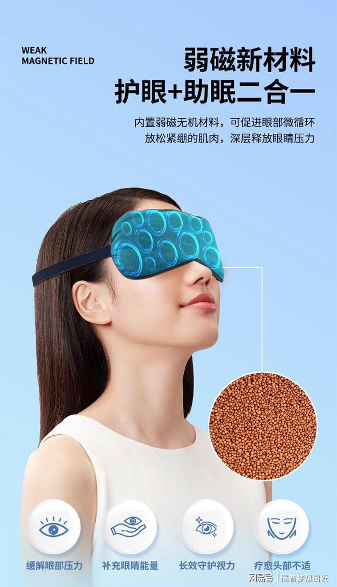 光赋能高质量深睡眠睡眠浅的都试试！m6米乐app真承堂护眼罩无死角遮(图1)